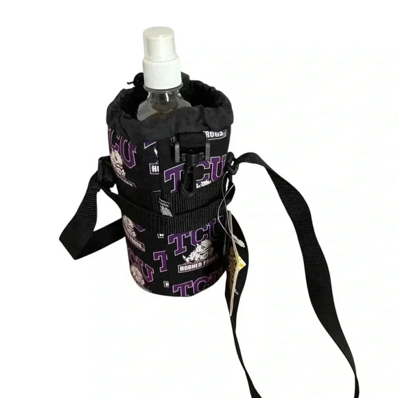 Broad Bay TCU Water Bottle Holder UNI Sport Bottles 1 Liter Insulated Cotton NWT - Picture 5 of 5